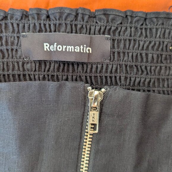 REFORMATION Rosemund BLACK waspie CORSET  S/M - Picture 4 of 5